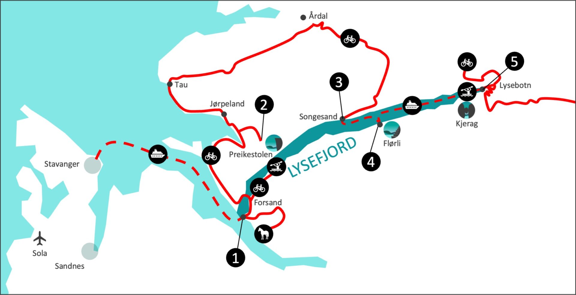 Bike rental from Explore Lysefjorden in Forsand, Action & Adventure, Forsand