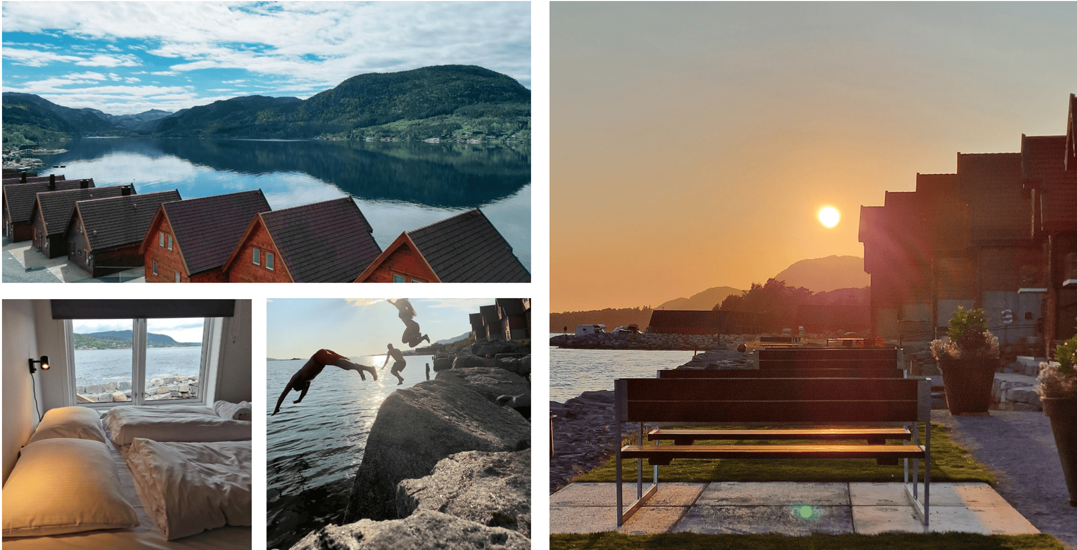 Nydelig uit over de Lysefjorden met fjell en huis, perfect voor de mogelijkheid om de natuurlijke omgeving van Preikestolen te verkennen.