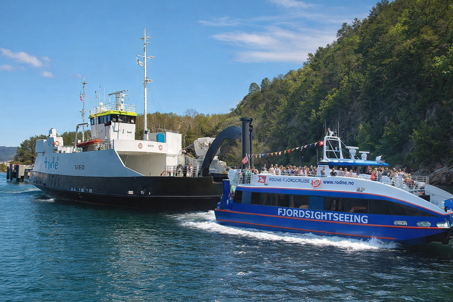 Sveio & Rygercruise Kaart van Lysefjord